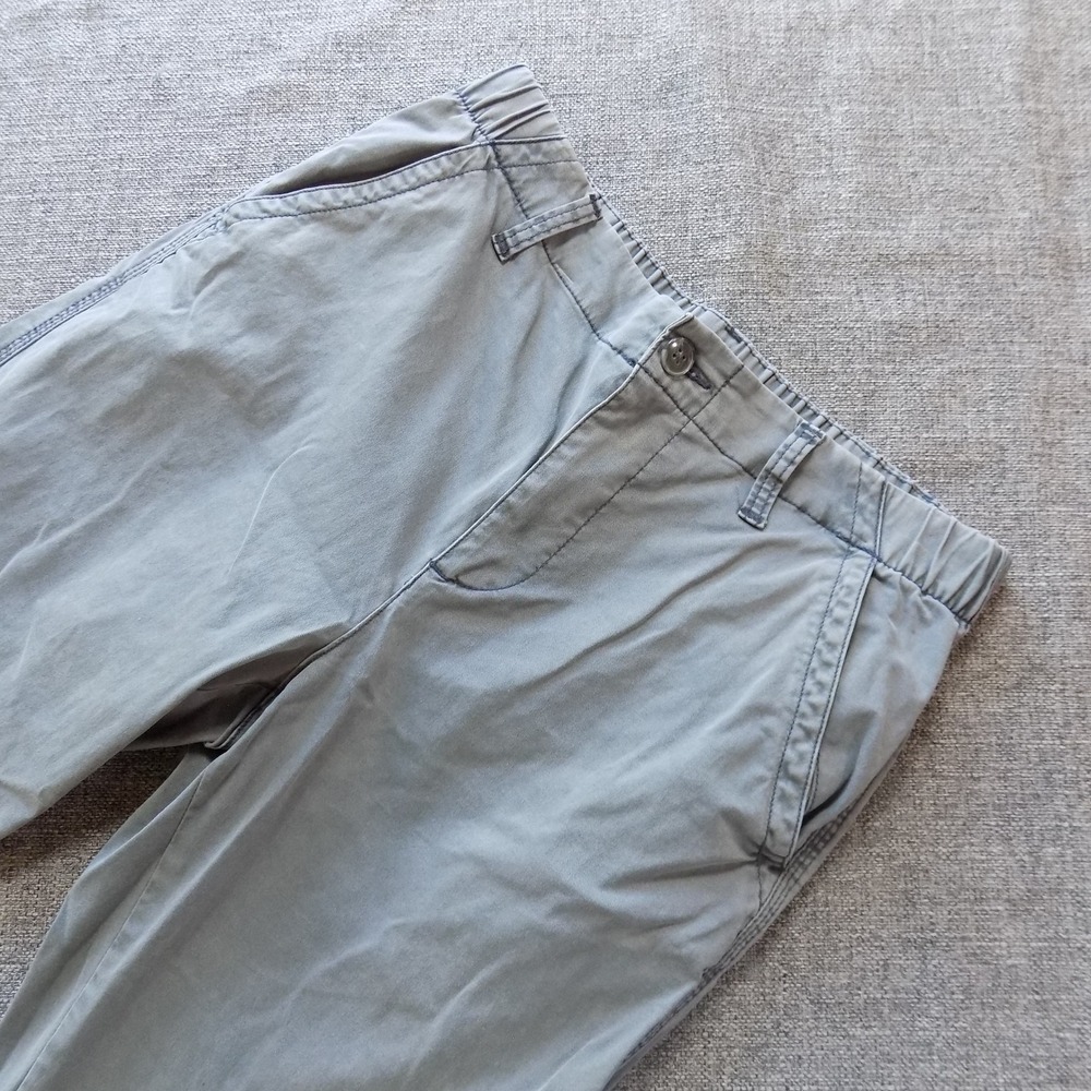 Old Navy OG Chino Pant Women Medium Petite Grey Blue Good High Rise Straight Leg